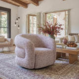 ZUO Refine Swivel Chair Pink Tweed