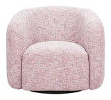 ZUO Refine Swivel Chair Pink Tweed