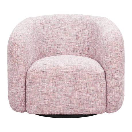 ZUO Refine Swivel Chair Pink Tweed
