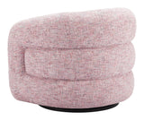 ZUO Refine Swivel Chair Pink Tweed