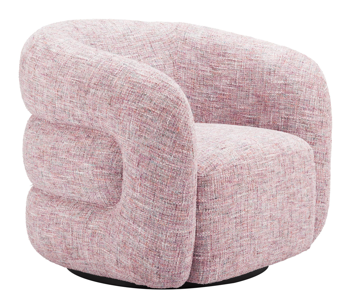 ZUO Refine Swivel Chair Pink Tweed