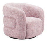 ZUO Refine Swivel Chair Pink Tweed