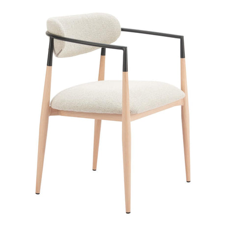 ZUO Equinox Dining Chair (Set of 2) Oyster Gray & Natural