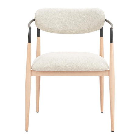 ZUO Equinox Dining Chair (Set of 2) Oyster Gray & Natural