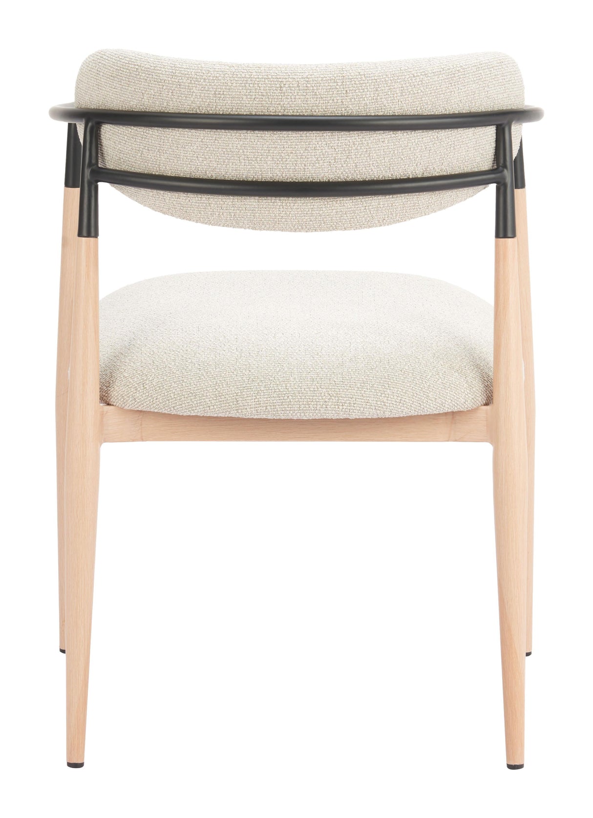 ZUO Equinox Dining Chair Oyster Gray & Natural