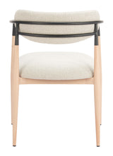 ZUO Equinox Dining Chair Oyster Gray & Natural