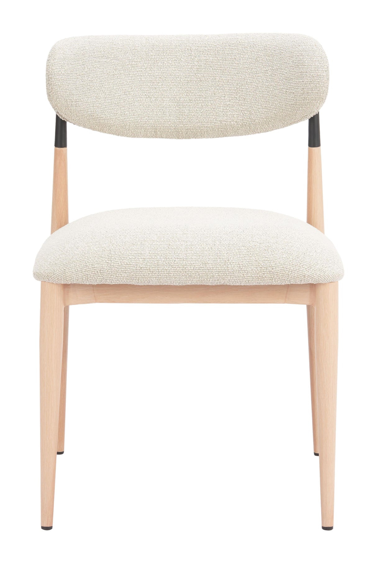 ZUO Equinox Armless Dining Chair (Set of 2) Oyster Gray & Natural