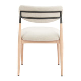 ZUO Equinox Armless Dining Chair (Set of 2) Oyster Gray & Natural