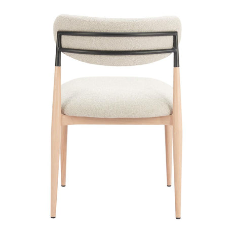 ZUO Equinox Armless Dining Chair (Set of 2) Oyster Gray & Natural