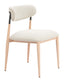 ZUO Equinox Armless Dining Chair (Set of 2) Oyster Gray & Natural
