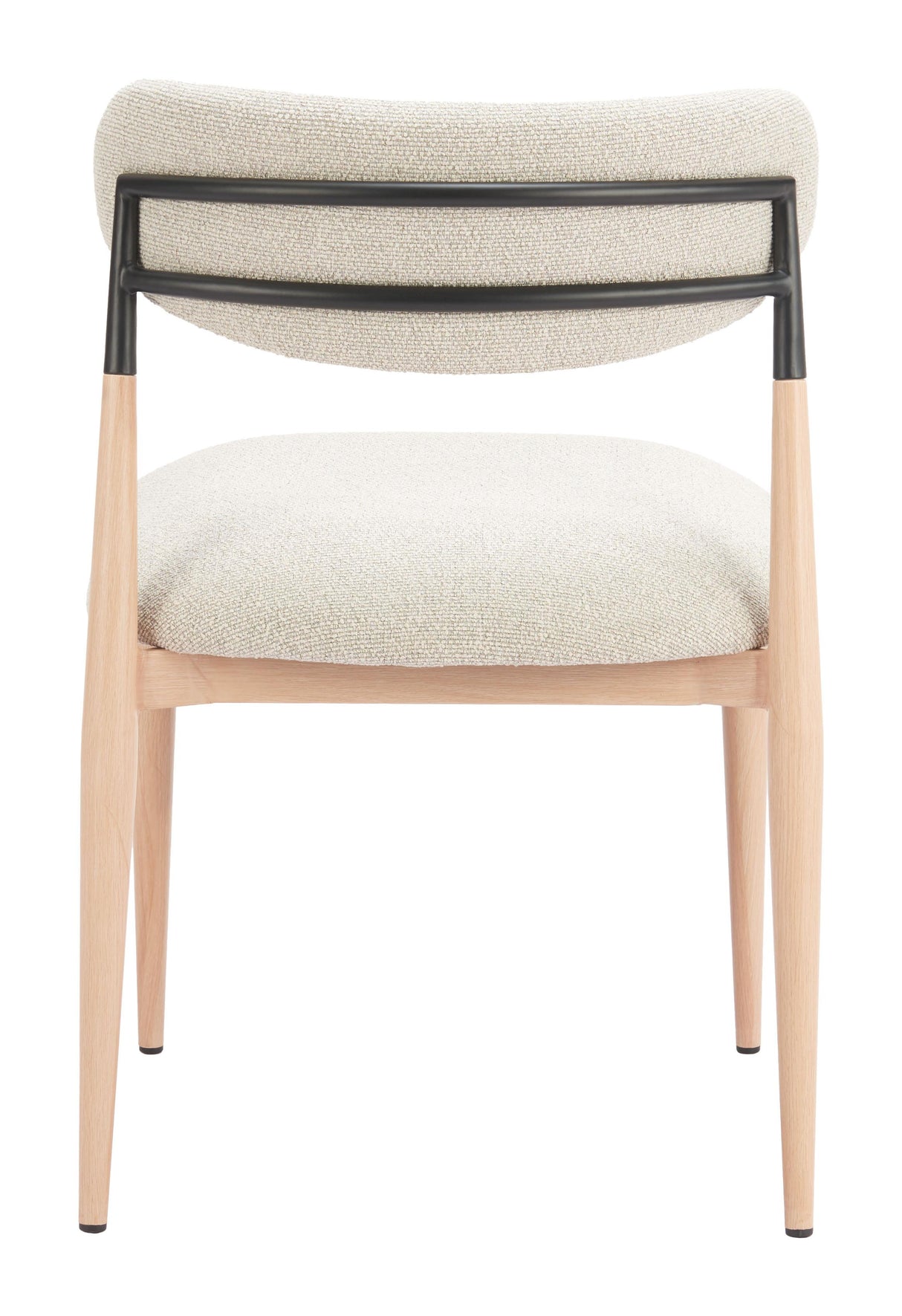 ZUO Equinox Armless Dining Chair (Set of 2) Oyster Gray & Natural