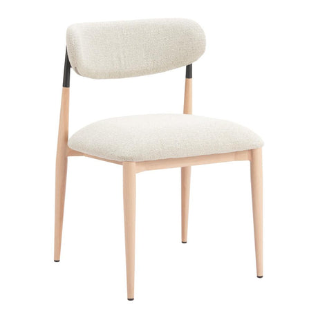 ZUO Equinox Armless Dining Chair (Set of 2) Oyster Gray & Natural