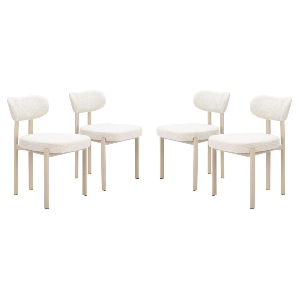 ZUO Aurea Dining Chair (Set of 4) Light Gray