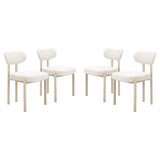 ZUO Aurea Dining Chair (Set of 4) Light Gray