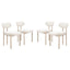 ZUO Aurea Dining Chair (Set of 4) Light Gray