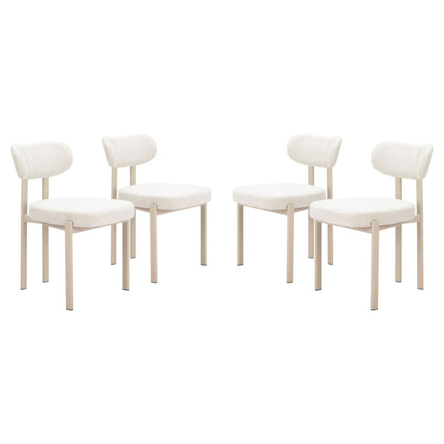 ZUO Aurea Dining Chair (Set of 4) Light Gray