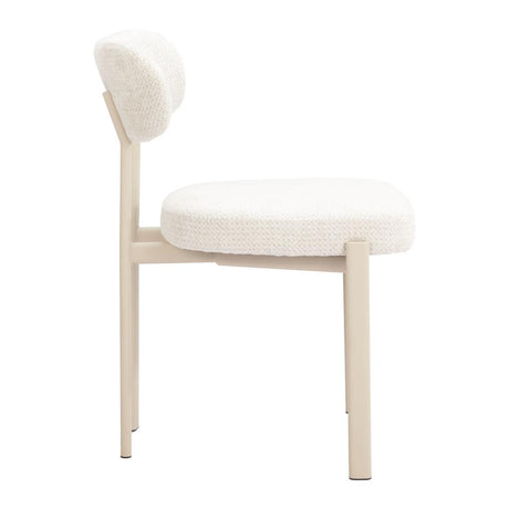 ZUO Aurea Dining Chair (Set of 4) Light Gray