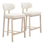 ZUO Aurea Counter Stool (Set of 2) Light Gray
