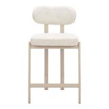 ZUO Aurea Counter Stool (Set of 2) Light Gray