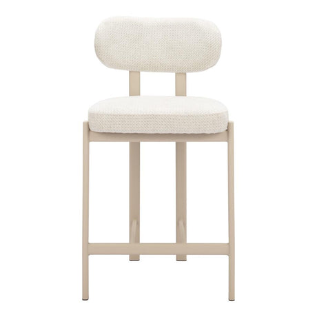 ZUO Aurea Counter Stool (Set of 2) Light Gray