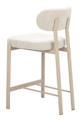 ZUO Aurea Counter Stool (Set of 2) Light Gray