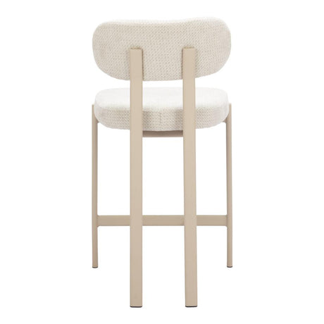 ZUO Aurea Counter Stool (Set of 2) Light Gray