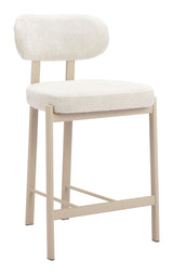 ZUO Aurea Counter Stool (Set of 2) Light Gray