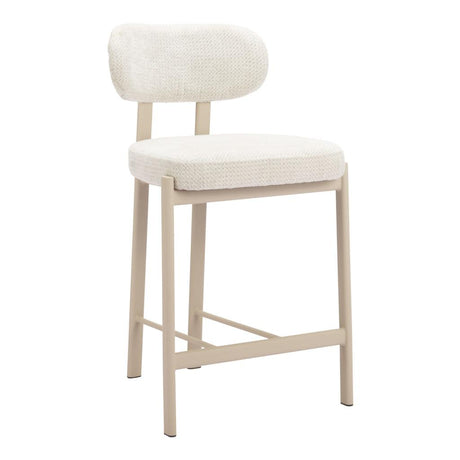 ZUO Aurea Counter Stool (Set of 2) Light Gray