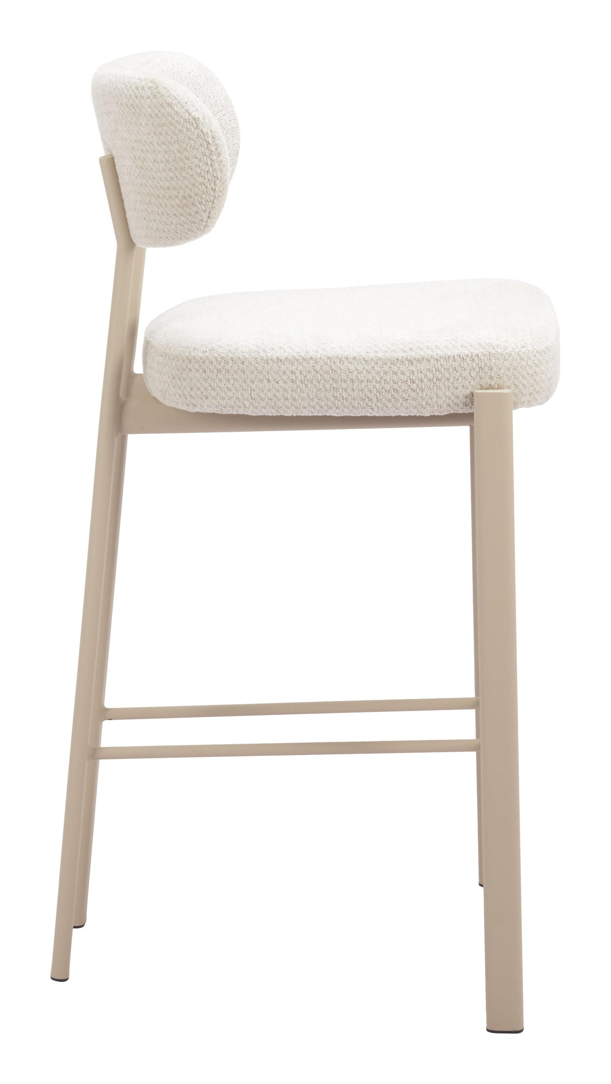 ZUO Aurea Barstool (Set of 2) Light Gray