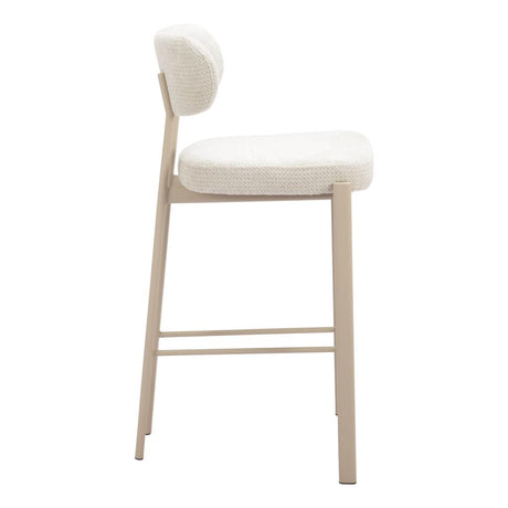 ZUO Aurea Barstool (Set of 2) Light Gray