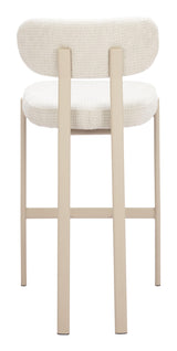 ZUO Aurea Barstool (Set of 2) Light Gray