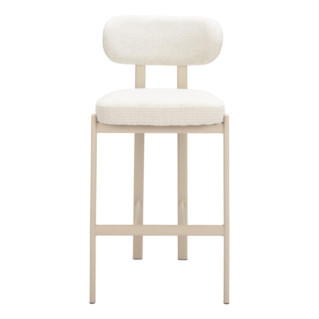 ZUO Aurea Barstool (Set of 2) Light Gray