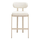 ZUO Aurea Barstool (Set of 2) Light Gray