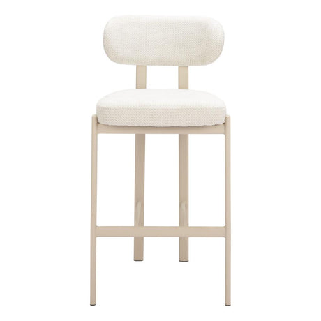 ZUO Aurea Barstool (Set of 2) Light Gray