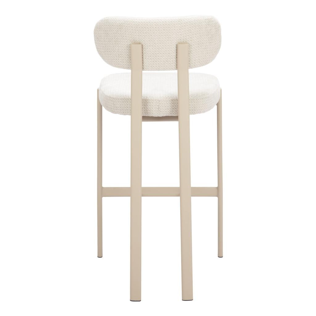 ZUO Aurea Barstool (Set of 2) Light Gray