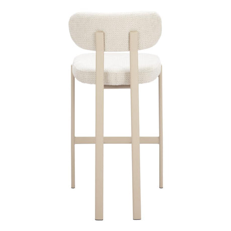 ZUO Aurea Barstool (Set of 2) Light Gray