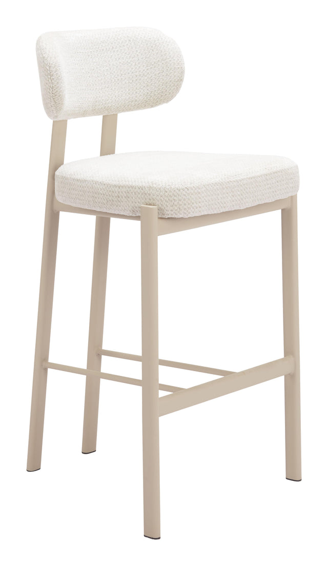 ZUO Aurea Barstool (Set of 2) Light Gray