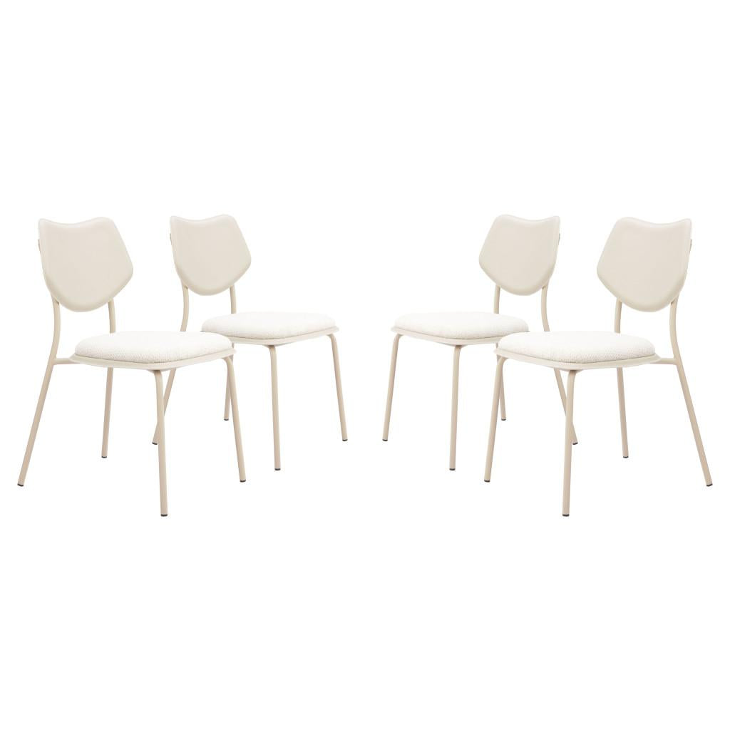 ZUO Zeal Dining Chair (Set of 4) Light Gray