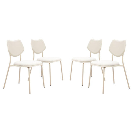 ZUO Zeal Dining Chair (Set of 4) Light Gray