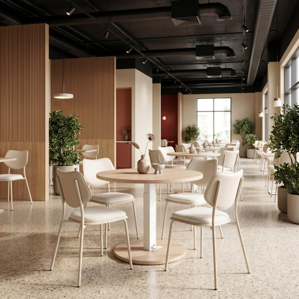 ZUO Zeal Dining Chair (Set of 4) Light Gray & Beige
