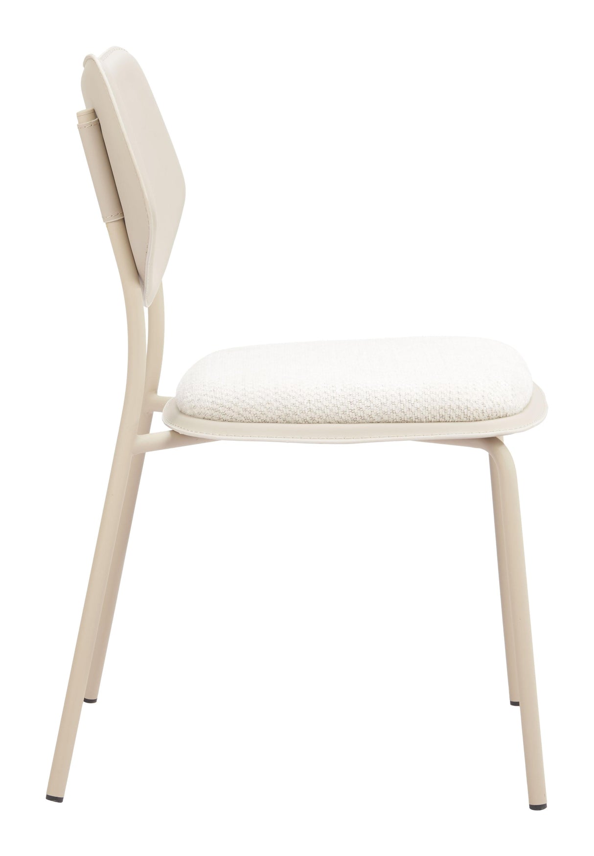 ZUO Zeal Dining Chair (Set of 4) Light Gray & Beige