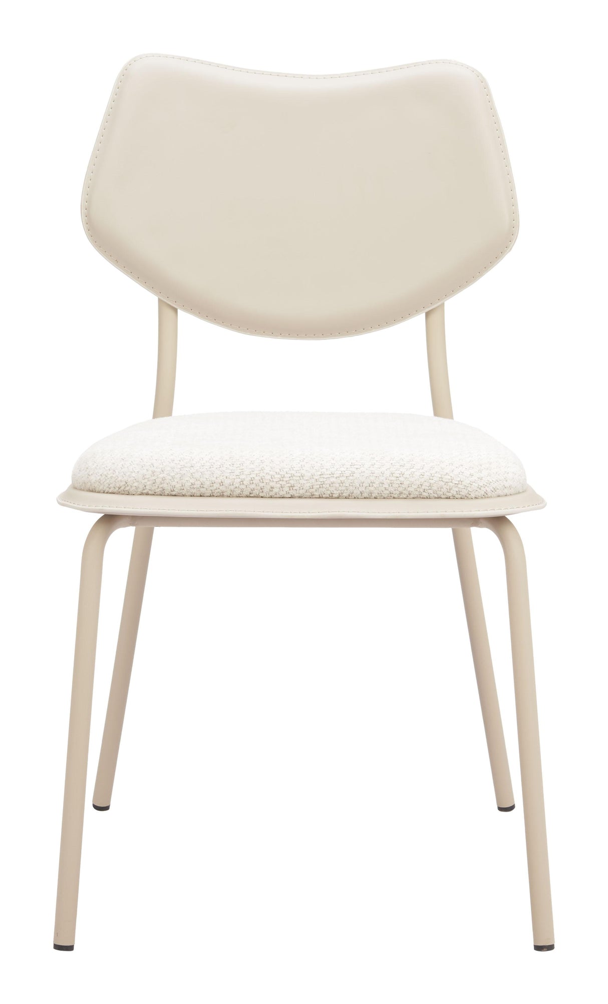 ZUO Zeal Dining Chair (Set of 4) Light Gray & Beige