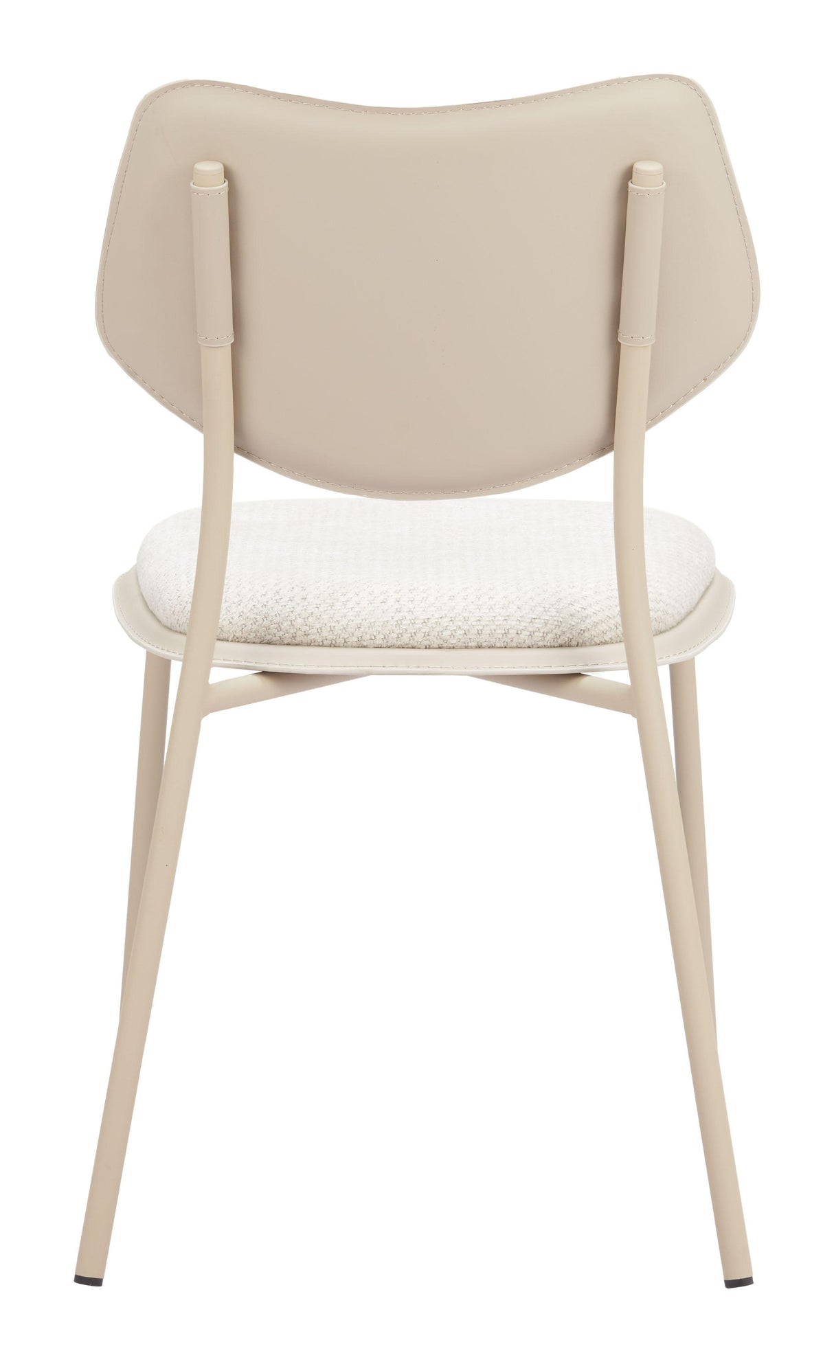 ZUO Zeal Dining Chair (Set of 4) Light Gray & Beige