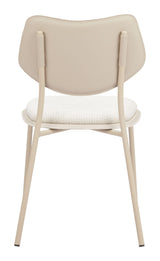 ZUO Zeal Dining Chair (Set of 4) Light Gray & Beige