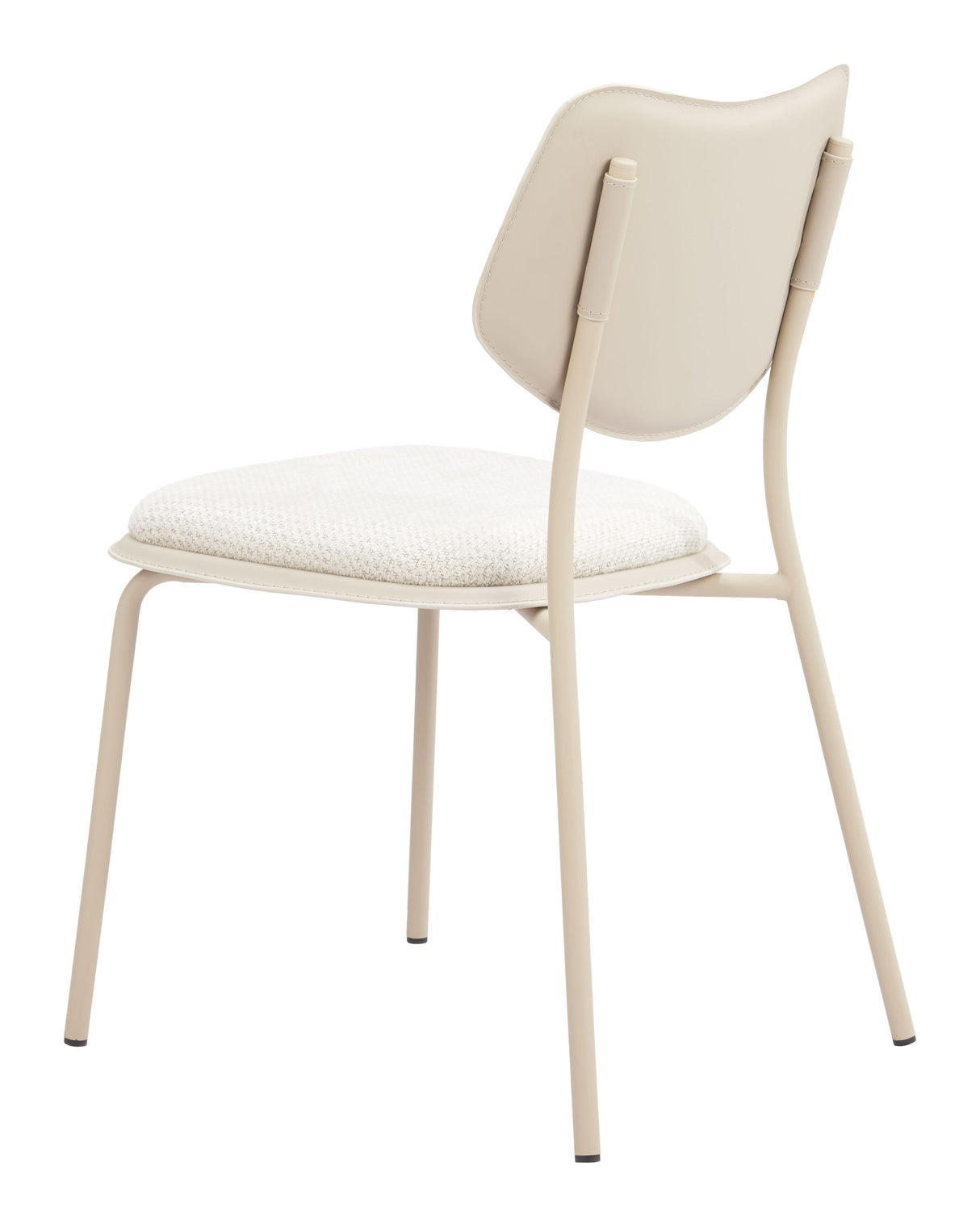 ZUO Zeal Dining Chair (Set of 4) Light Gray & Beige