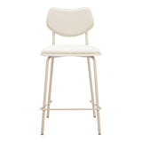 ZUO Zeal Counter Stool (Set of 4) Light Gray