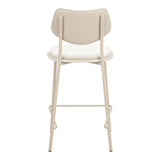 ZUO Zeal Counter Stool (Set of 4) Light Gray