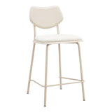ZUO Zeal Counter Stool (Set of 4) Light Gray