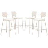 ZUO Zeal Barstool (Set of 4) Light Gray