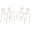 ZUO Zeal Barstool (Set of 4) Light Gray
